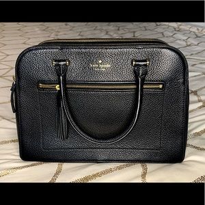 Kate Spade Black Kalen Chester Street Leather Satchel WKRU4074